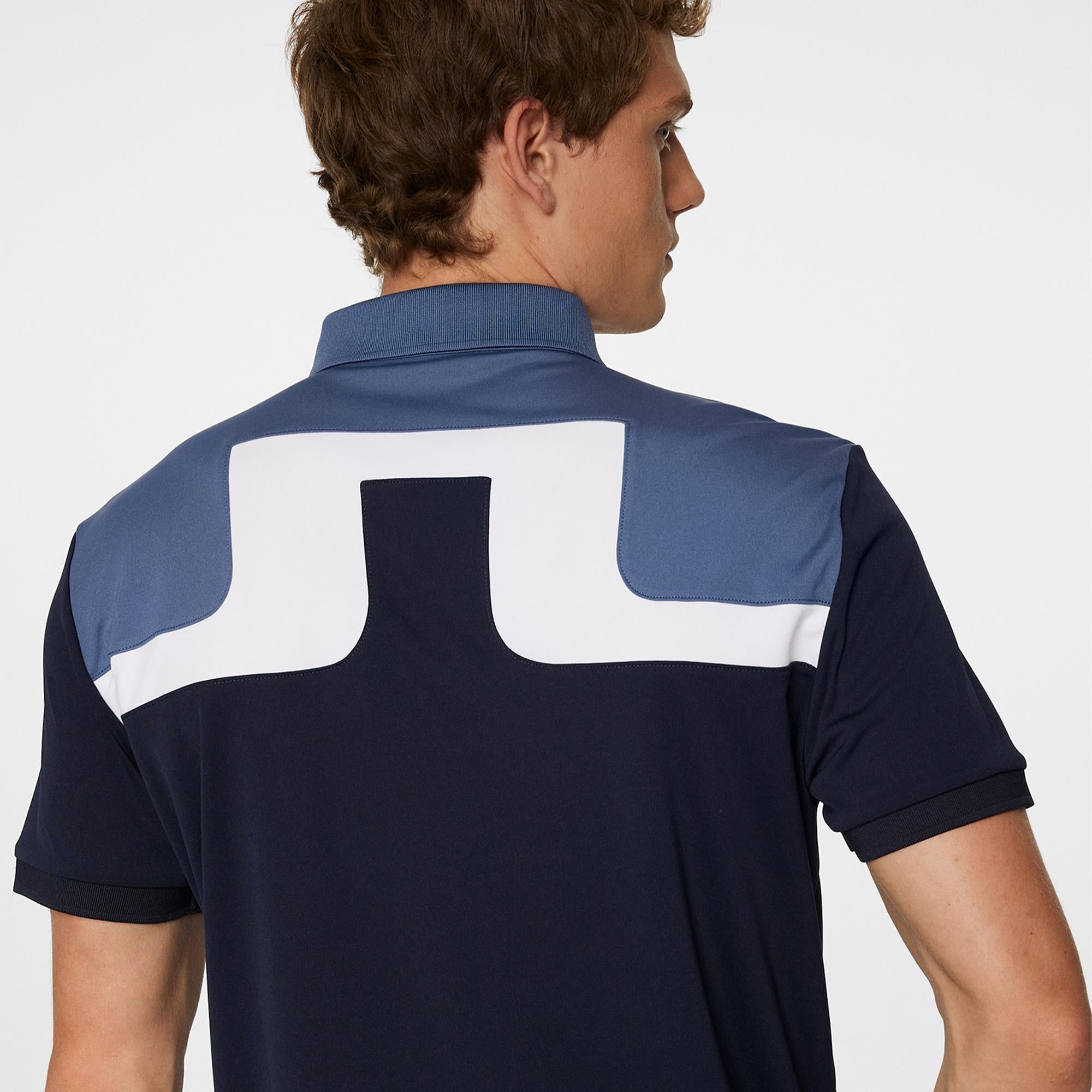 J Lindeberg Jeff Mens Golf Polo Shirt Navy